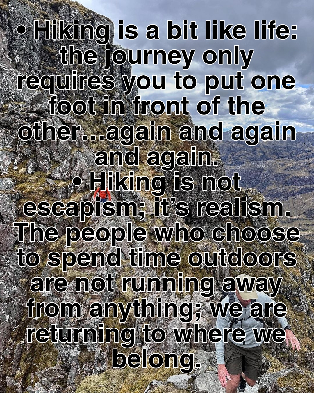 Long hiking captions