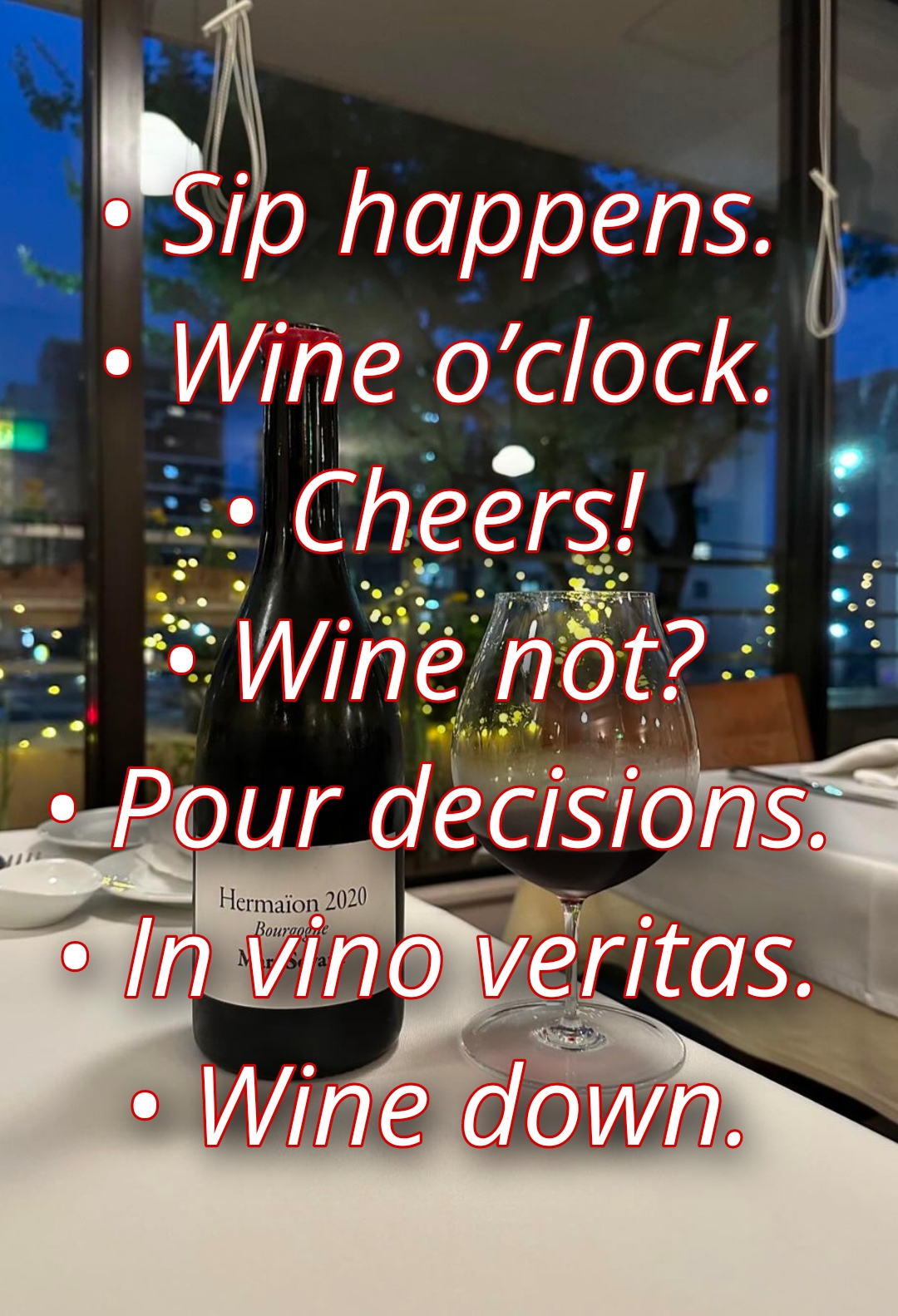 Short wine captions