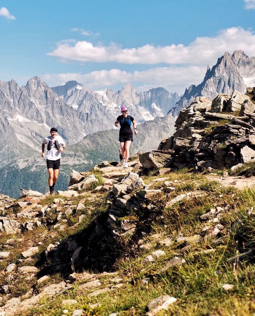 Trail running captions for couple